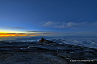Up in the clouds on Low's Peak, Mount Kinabalu taken with Nikon D800E, Samyang 14mm and HDR 9 exposures